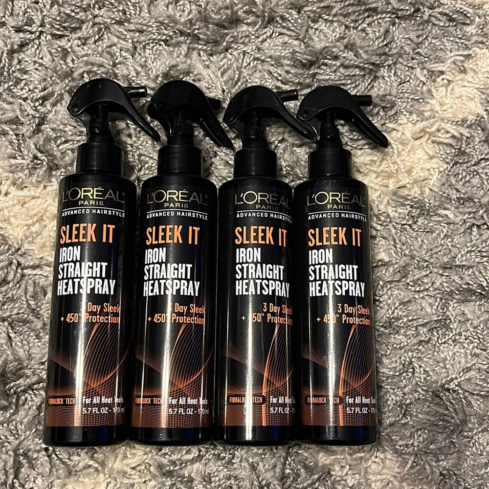 L’Oréal sleek it iron straight heatspray
